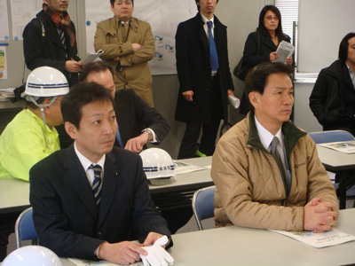 森田健作知事とともに、北総鉄道を視察